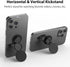 Phone Grip, Phone Ring Holder Finger Kickstand, 360°Rotation & Adjustable Metal Cell Phone Rings Gripper Stand Work with Magnetic Car Mount for iP...