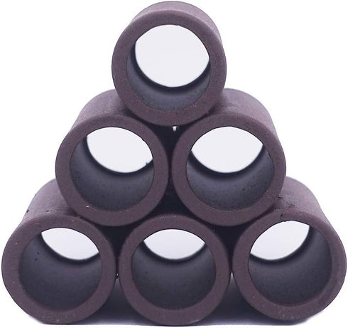 Aquarium Cave Handmade Brown Ceramic Shelters - Shrimp and Small Fish Habitat, Breeding Tube, Hiding cave - Hideaway Pipes Reduce Stress, Encourag...