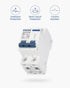 DC Miniature Circuit Breaker, 2 Pole 1000V 32 Amp Isolator for Solar PV System, Thermal Magnetic Trip, DIN Rail Mount, Chtaixi DC Disconnect Switc...