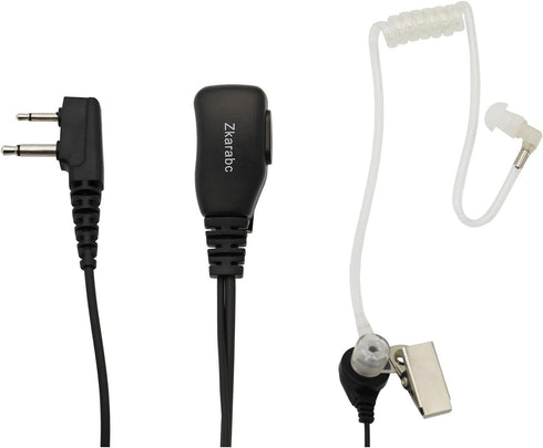 Walkie Talkies Earpiece with Mic 2 Pin Acoustic Tube Headset Compatible with Midland LXT600VP3 GXT1000VP4 LXT500VP3 GXT1050VP4 GXT1000XB GXT1030VP...