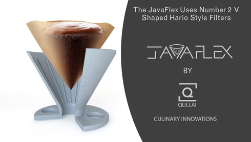 The Original JavaFlex Premium Foldable Silicone Pour Over Coffee Maker and Storage Pouch. Uses #2 V60 Cone Coffee Filters...