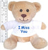 “I Miss You” Plush Teddy Bear - Super Cute 6” Small Plush Teddy Bear with Sweet Caring Message T-Shirt, Great for Gift, Gift Basket, Love, Militar...