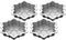 Cuisinart CMBM-4SFK 4-pc Mini Snowflake Set...