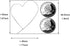 925 Sterling Silver Big Large Heart Hoop Earrings Threader Earrings for Women Thin Wire Lightweight 50mm for Women...