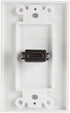 TENINYU Single HDMI Wall Plate (1 Port) - 4K UHD, ARC, and Ethernet Pass-Thru Support (1-Gang) White - for 1 HDMI (1-Port)...
