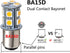 GRV Ba15d 1142 1076 13-5050SMD Warm White LED Bulb AC/DC12V-24V RV Light Bulbs Interior,Replacement for 12Volt Turn Single Light Bulb,Travel Trail...