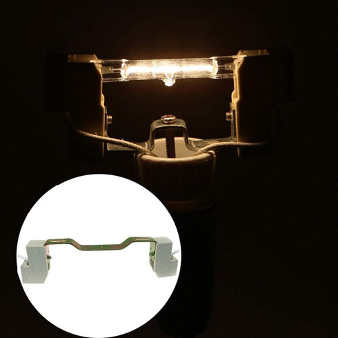 2PCS 118mm R7S Ceramics Lamp Base Socket Lamp Holder Conveter Connector For Flood Light Bulb...