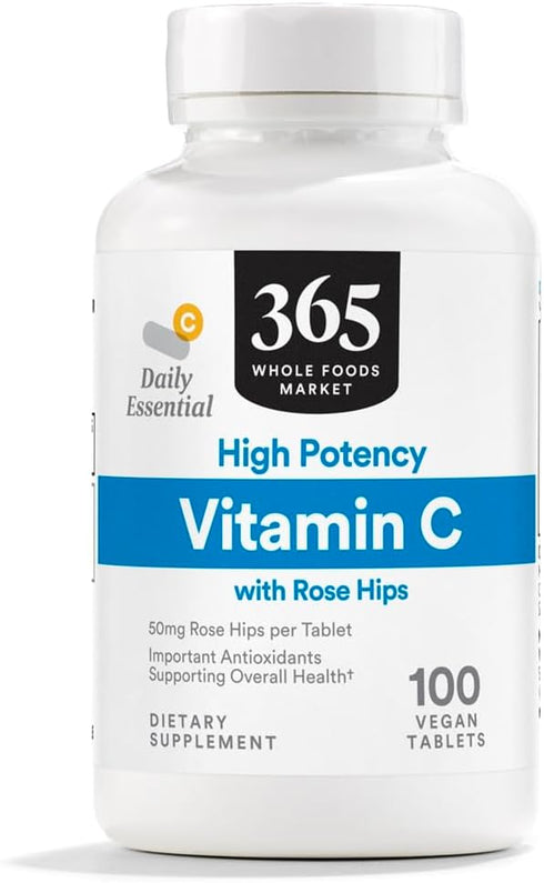 365 by Whole Foods Market, Vitamin C High Potency with Rosehips, 100 Tablets...