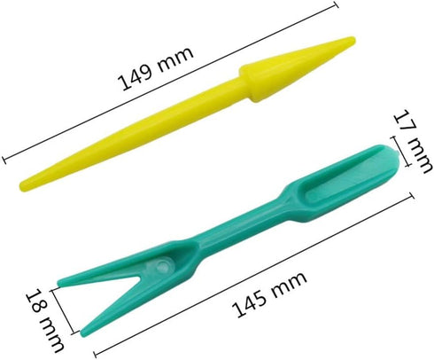 (2pcs/Set) Garden Plastic Seeds Widger Seedlings Dibber Sowing Tools Transplanting Planting Tools for Indoor Gardening Plant Care...