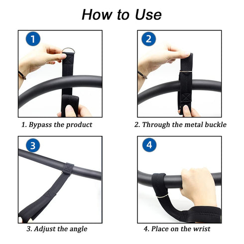 2 Pack Baby Stroller Safety Wrist Strap Adjustable Pram Wheelchair Hand Leash Black Retractable Adjustable Dog Leash Short Rope Safety Belt for Hi...