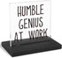 Funny Quote for Desk, Minimalist Office Decor for Men and Women, Tabletop Motivational Desk Accessory, Boss Gag Gift, XXY57...
