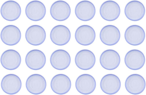 24Pcs NUZAMAS Plastic Round Mini Discs Binding Ring Book Binding Discbound Expansion Discs Binder Rings Mushroom Hole Loose Leaf Ring for DIY Note...