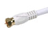 Monoprice 104057 RG6 Quad Shield CL2 Coaxial Cable with F Type Connector,White,3ft...