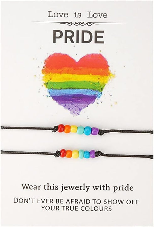 Bohemian Seed Bead Beaded Bracelet Anklet Colorful Rainbow LGBT Pride Bracelet LGBT BFF Friendship Bracelets for Women Men Teen Jewelry Adjust...