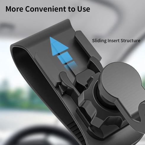 Upgrade Car Sun Visor Mount, VLOG/Video Holder Compatible with GoPro Hero 12/11/10/9/8 Black, Insta360, DJI Action 4/3 and More (1.8 * 3.7 * 2.8in...