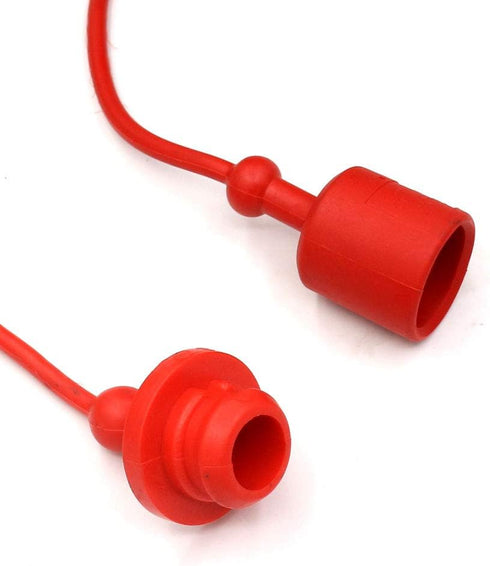 3/4 Hydraulic Coupler Dust Cap,CEKER ISO A 5675 AG Pioneer Style Male Female Hydraulic Quick Disconnects Port Plug Covers Fittings,Red Cap with Re...