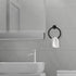 Towel Ring,Hand Towel Holder for Wall Mounted,Towel Holder,Towel-Racks, Bathroom Hardware Simple Round Towel Hanger SUS 304 Stainless Steel (Black...