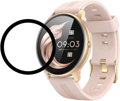 [2 Pack Black Screen Protector Frontier Protective Protector for AGPTEK LW11 Smartwatch...