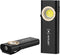 Slim Magnetic Work Light - 1000 Lumens LED Work Light Rechargeable with Two Magnetic Bases Design, Flat Flashlight for Car Repairing/Camping/Emerg...