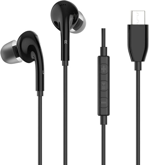 USB C Headphones Wired Type c Earbuds with Microphone Wired Earbuds USB c in Ear Headphones with mic and deep bass Compatible with Type c Devices ...