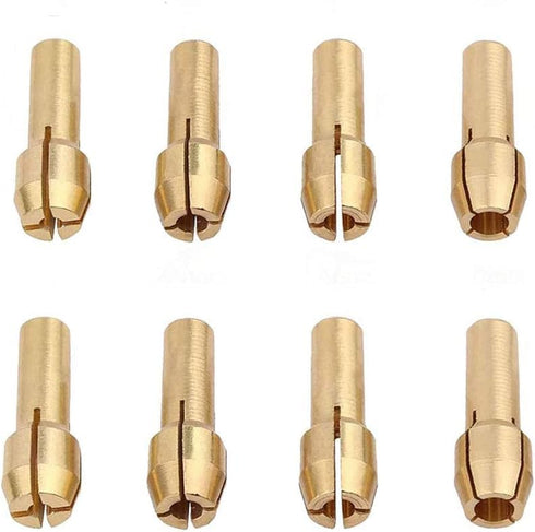 2 Set of Brass Collet Fits Dremel Rotary Tools Including 1mm/1.6mm/2.3mm/3.2mm...