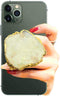 Crystal Phone Grip & Stand Clear Druzy Healing Natural Stone Crystal Phone Accessory (White)...