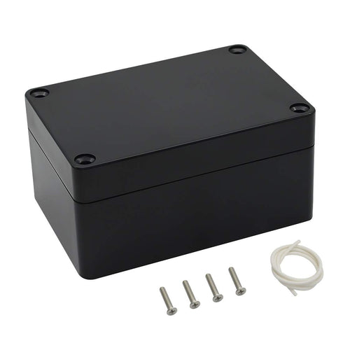 LeMotech Junction Box IP65 Waterproof Project Box Dustproof ABS Plastic Electrical Boxes Universal Enclosure for Electronic Black 3.93x 2.68x 1.97...