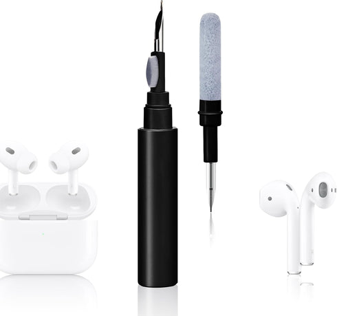 Airpods Pro1 2 3 Multi-Function Earbud Cleaning Kit, Earbud Cleaning Pen, Bluetooth Earphone Cleaning Brush, Flocking Sponge with Soft Brush, Mini...