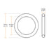 uxcell Fluorine Rubber O-Rings, 55mm OD 50.2mm ID 2.4mm Width FKM Seal Gasket for Machinery Plumbing, Green, Pack of 5...