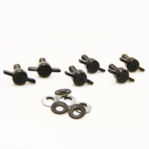 Xprite 6 Tee Knobs Set Hard Top Quick Removal Change Kit For 2007-2018 Jeep Wrangler Sport Sahara Rubicon Freedom (Replace Torx Bolts)...