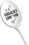 Couples Gifts Spoon for Boyfriend Girlfriend I Cerealsly Love You Gift Spoons for Couple Funny Christmas Valentine's Day Gift for Husband Wife Cer...