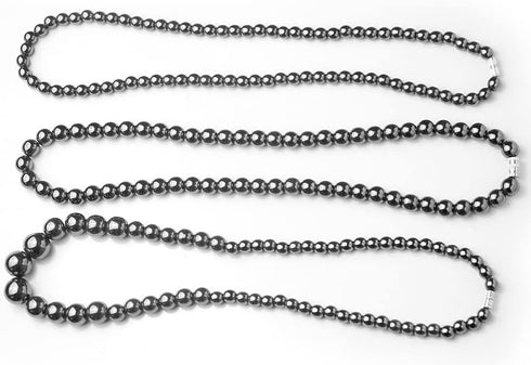 Western Jewelry Navajo Pearl Necklace for Women Cowgirl Natural Stone Terahertz Beaded Necklace Boho Vintage Magnetic Choker for Downtown Girls 6M...