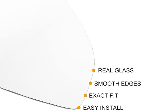 X AUTOHAUX Car Rearview Right Passenger Side Heated Mirror Glass Replacement W/Backing Plate for Audi S4 2018-2021 for Audi A4 Quattro 2017-2021...