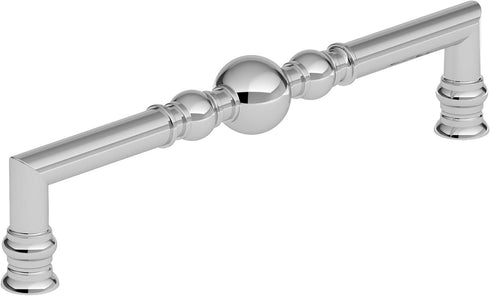 Richelieu Hardware BP8789192140 Firenze Collection 7 9/16-inch (192 mm) Center-to-Center Chrome Traditional Round Cabinet and Drawer Pull Handle f...