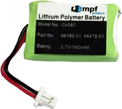 MPF Products 140mAh 86180-01 84479-01 Battery Replacement Compatible with Plantronics CS540, CS540A, CS540-XD & C054 Wireless Headsets...