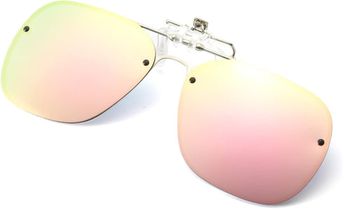 Long Keeper Clip On Sunglasses - Polarized Clip-on Flip Up Sunglasses for Women Men Driving Fishing Sunglasses Over Glasses...