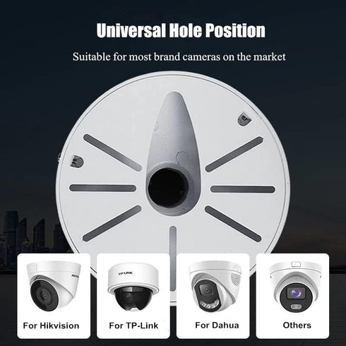 Security Camera J-Type Wall Mount Junction Box Bracket, Dome Camera Mount Universal Camera Wall Mounting Bracket/IP Camera for CCTV Security Camer...