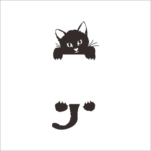 Decaltor Cat Wall Stickers Light Switch Decor Decals Art Mural Baby Nursery Room...