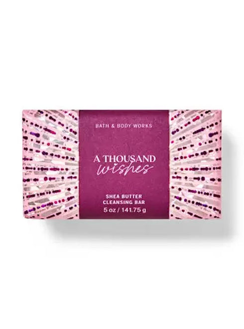 Bath & Body Works Bath and Body Works A Thousand Wishes Shea Butter Cleansing Bar Soap 4.2 oz (A Thousand Wishes)...
