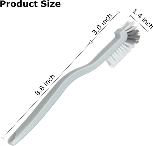 Kitchen Scrub Brush, Angle Cleaning Brush, Right Angle Scrub Brush for Sink Household Dish Pot Pan Edge Corners, 2023 Upgraded Stiff Brushes for S...