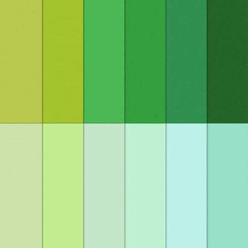 Whaline 12Pcs Green Cotton Fabric Bundles Gradient Green Fat Quarters Quilting Patchwork Squares Sewing Fabrics for DIY Handmade Craft Home Party ...