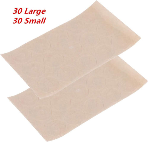 YaDu 60 Pieces Non-slip Adhesive Grip for Quilting Template Quilting Ruler -30 Large & 30 Small...