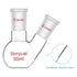 stonylab Flat Bottom Flask FBF, Heavy Wall 2-Neck Lab Flask Borosilicate Glass Flat Bottom Boiling Flask with 24/40 Standard Joint, 50 ml...