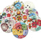 Chenkou Craft 20pcs 2" (50mm) Round Flower Wood Buttons 4 Holes Craft Sewing Button (50mm)...