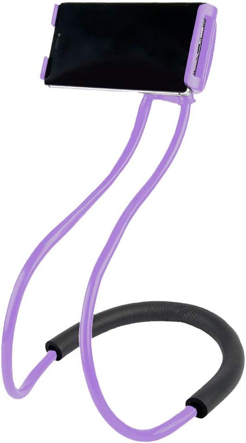 Lazy Cell Phone Holder - Universal Phone Holder to Wear Around Neck Lazy Bracket Free Rotating Smart Mobile Phone Mount Stand...