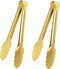 2 Pack 9 Inch Serving Tongs,Gold Salad Buffet Tongs,Stainless Steel Serving Utensils...