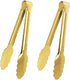 2 Pack 9 Inch Serving Tongs,Gold Salad Buffet Tongs,Stainless Steel Serving Utensils...