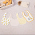 REBE & CO 6 Pack Waterproof Cotton Baby Bibs for Girls Boys for Drooling Eating with Snaps, Teething Bibs, Feeding Bibs, Newborn Baby Shower (Gira...