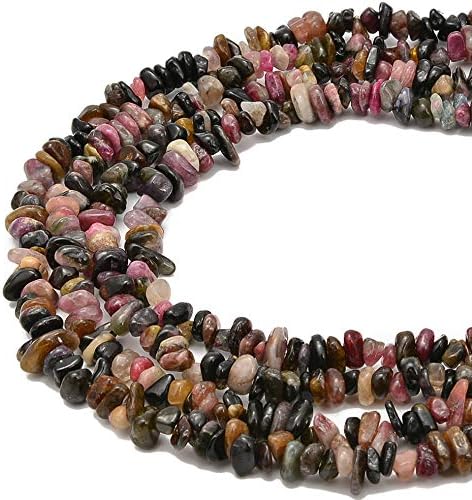 PLTbeads 5-8mm Natral Healing Gemstone Waist Bracelets Necklace Kit Irregular Stone DIY Crafts Design Jewelry Making 1 Strand per Bag Approxi 34 i...