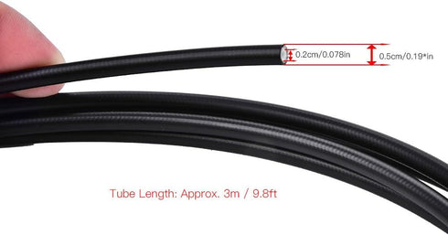 Mtb Brake Hydraulic Hose,3m Mountain Bike Hydraulic Disc Brake Oil Tube Pipe Braking Hose for M315 335 395...